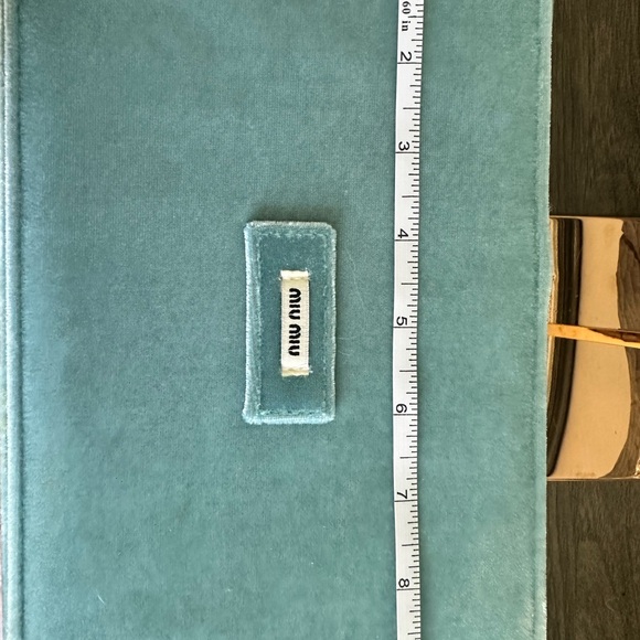 miumiu Blue Velour Like Jewelry/Storage Box - EUC - Picture 6 of 8